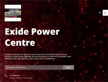 Tablet Screenshot of exidehyderabad.com